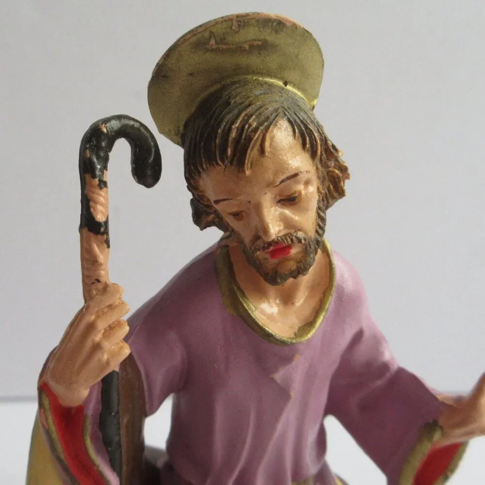 Nativity Christmas Figures Depose Italy Vintage Joseph Mary Baby Jesus Family - Picture 8 of 15